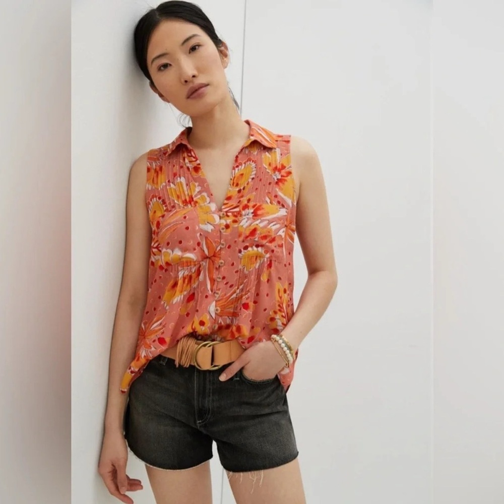 Anthropologie Vera Floral Top